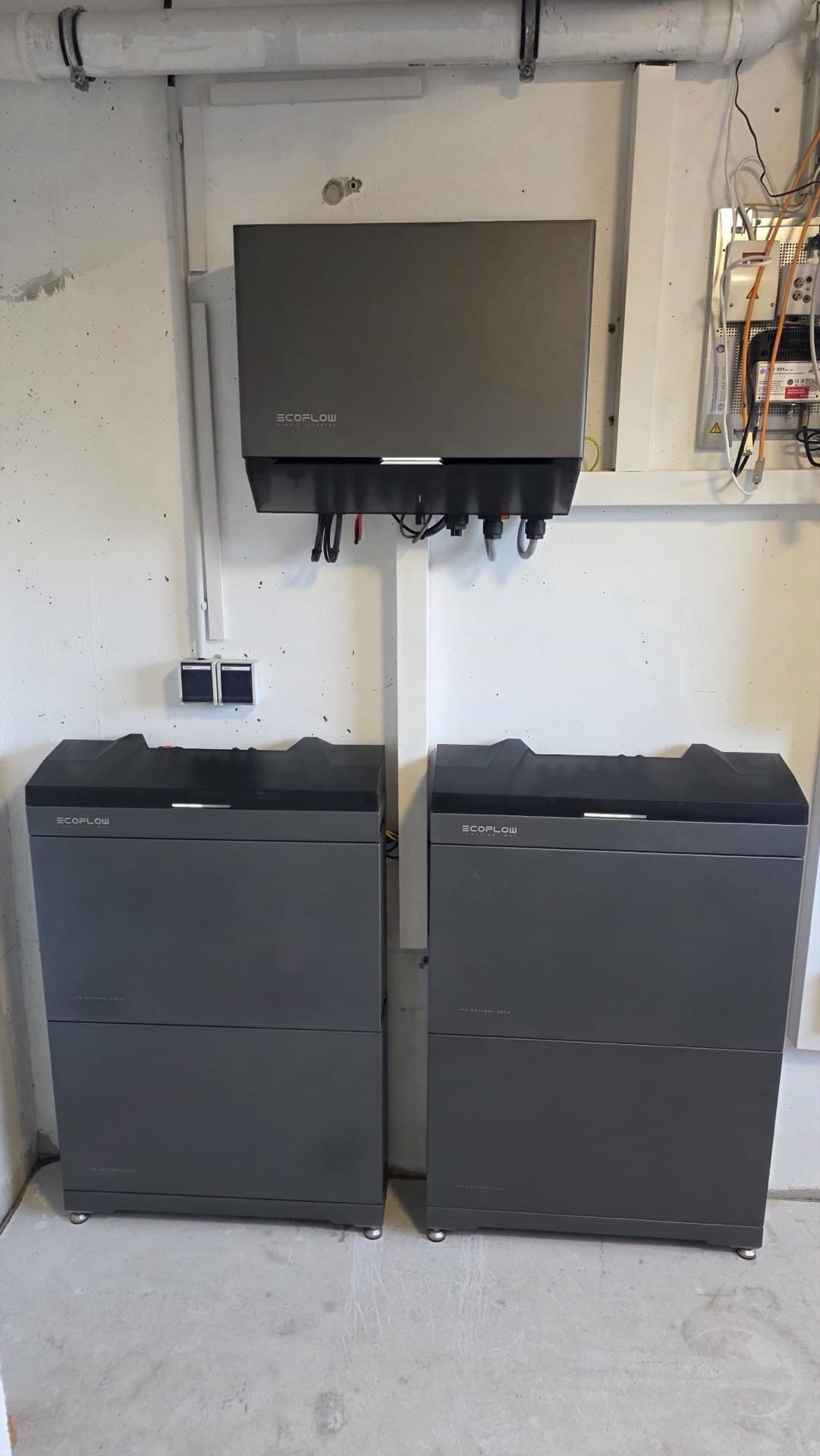 EcoFlow Stromspeicher sauber installiert — SONNCO Projekt Donaueschingen