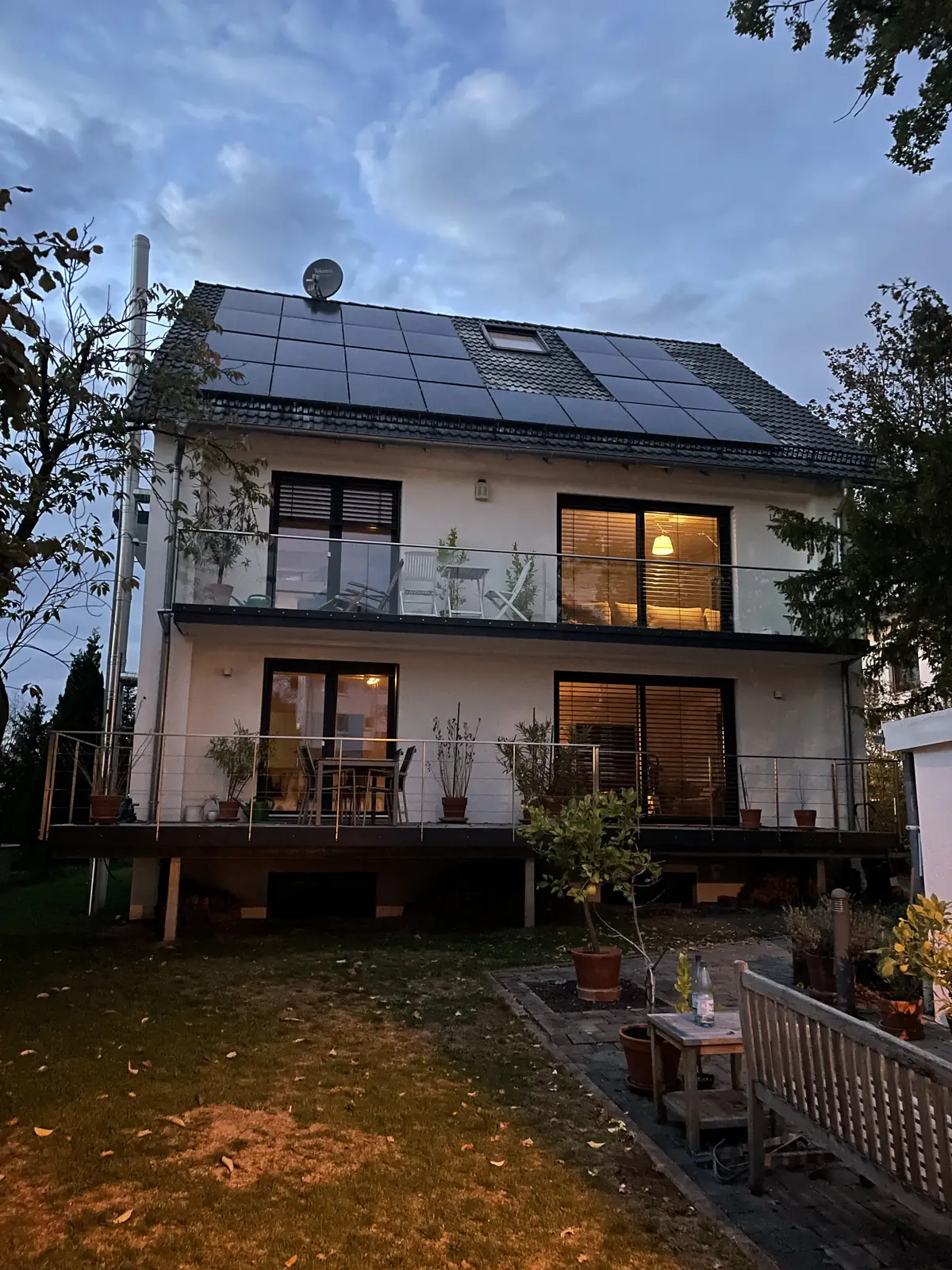 Wohnhaus mit Photovoltaik in Baden-Württemberg